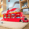 Disney Store Mack Hauler Truck with Die Cast Cars