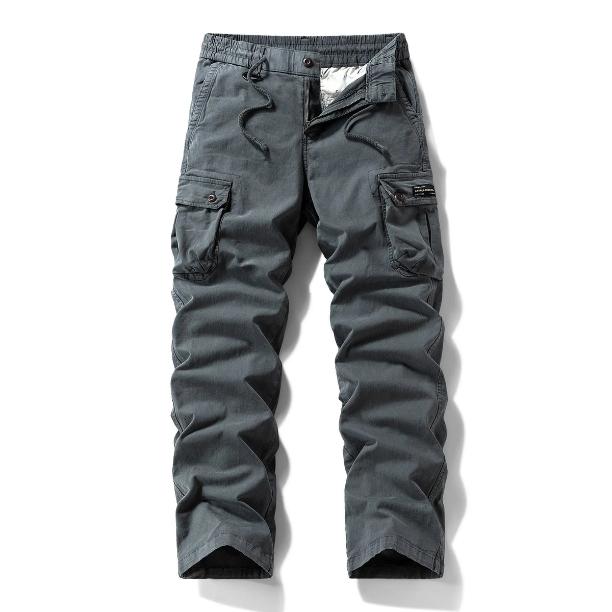 Vintage Washed Relaxed Tapered Work Pants for Men